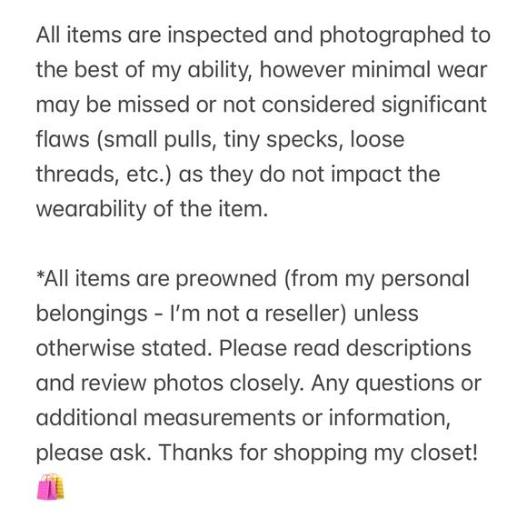 Closet FAQ 🛍 - Picture 2 of 4